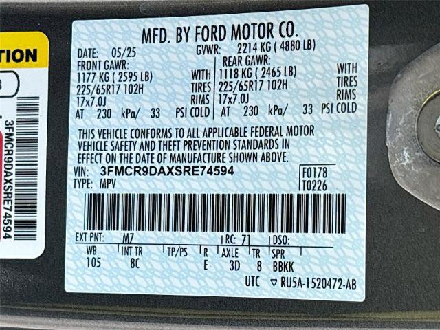 Certified 2025 Ford Bronco Sport Badlands AWD/4WD image 33