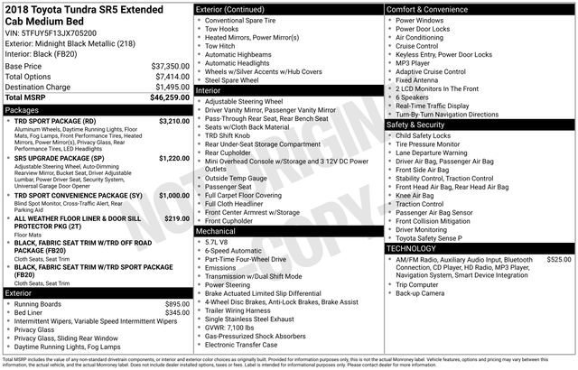 Used 2018 Toyota Tundra SR5 w/ TRD Sport Package image 13