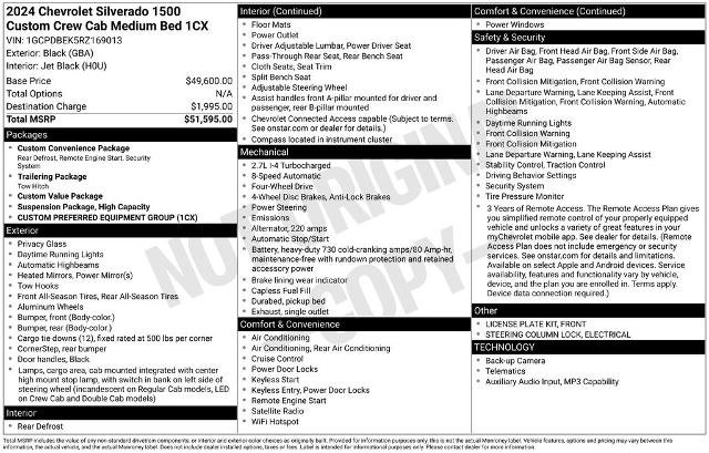 Used 2024 Chevrolet Silverado 1500 Custom AWD/4WD image 24