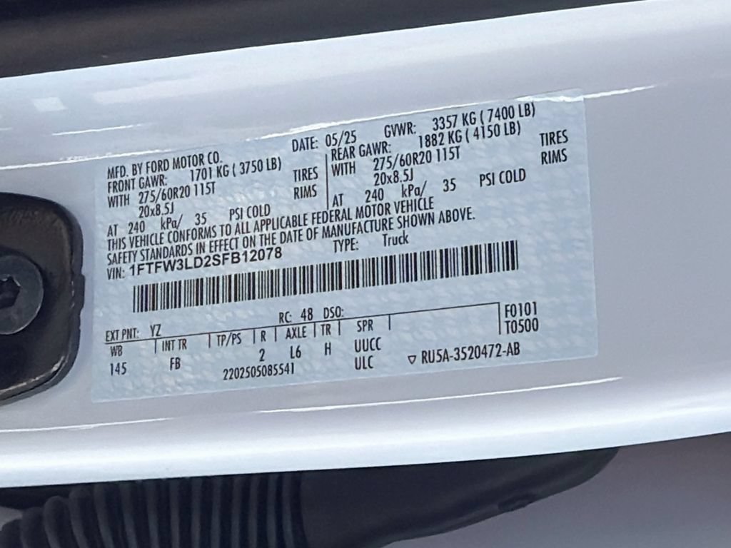 Certified 2025 Ford F150 XLT w/ Equipment Group 302A MID AWD/4WD image 33