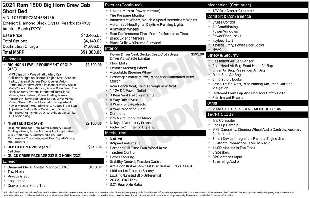 Used 2021 RAM 1500 Big Horn AWD/4WD image 25