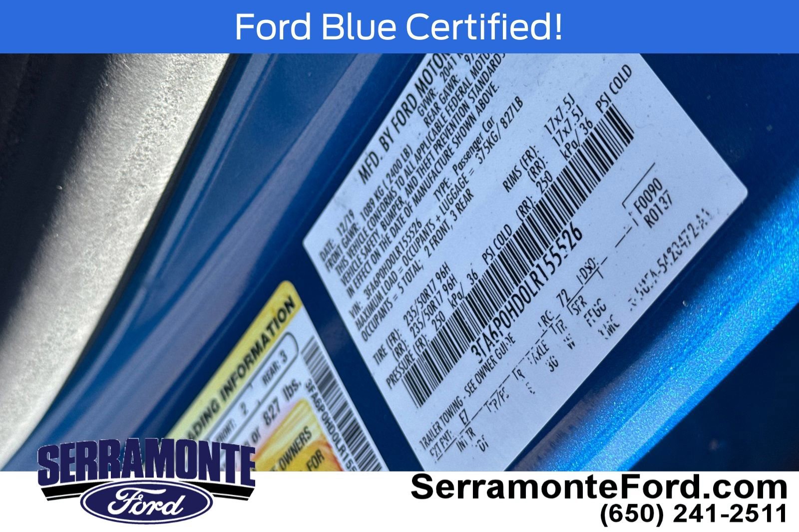 Certified 2020 Ford Fusion SE FWD image 31