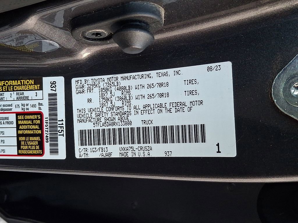 Used 2024 Toyota Tundra SR5 w/ TRD Off-Road Package image 28