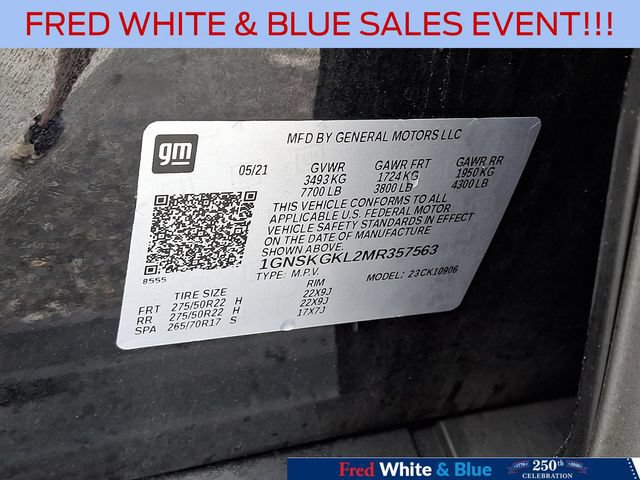 Used 2021 Chevrolet Suburban High Country AWD/4WD image 27
