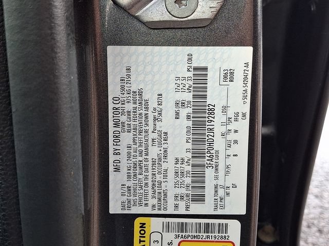 Certified 2018 Ford Fusion SE FWD image 27