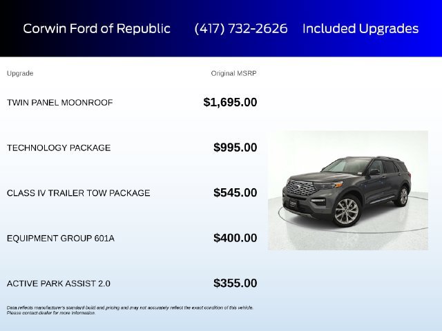 Certified 2023 Ford Explorer Platinum w/ Technology Package AWD/4WD image 6