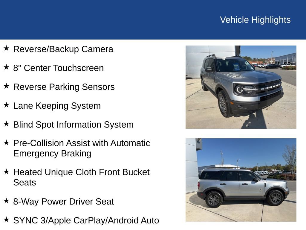 Certified 2023 Ford Bronco Sport Big Bend w/ Convenience Package AWD/4WD image 30