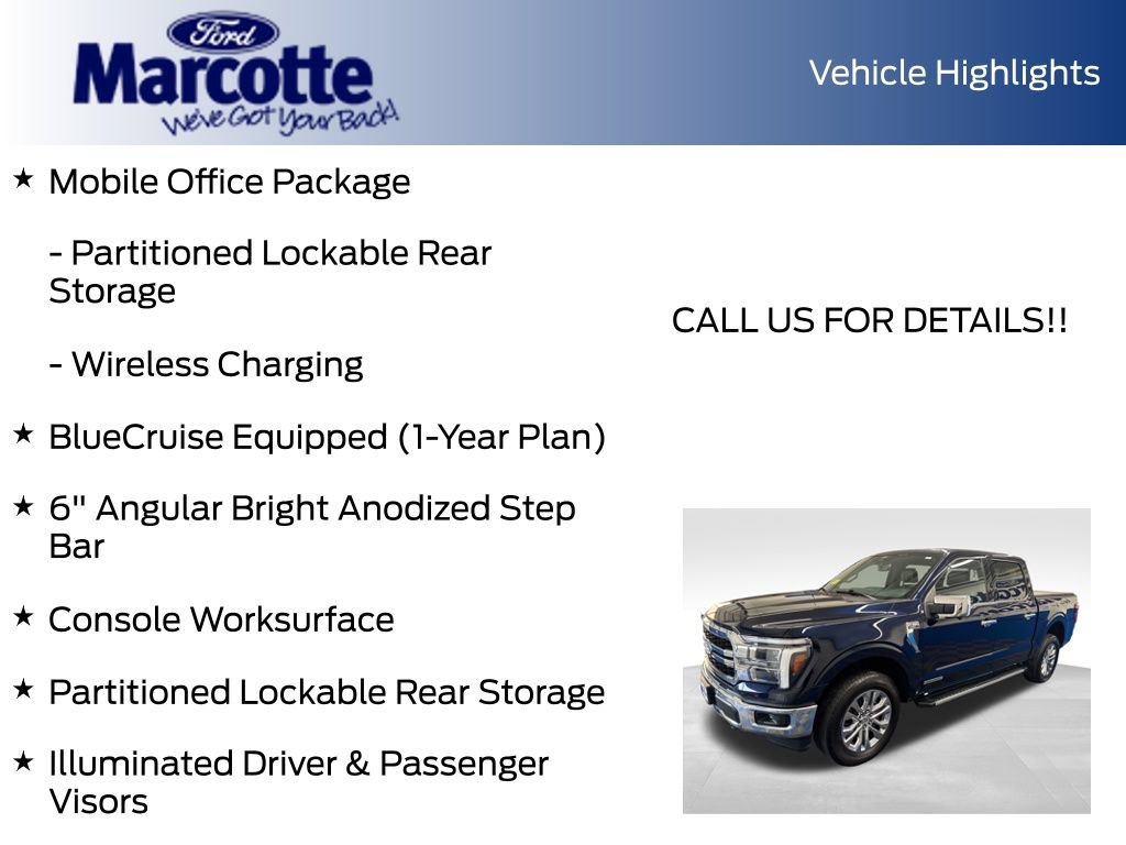 Certified 2025 Ford F150 Lariat w/ Equipment Group 501A Mid AWD/4WD image 15
