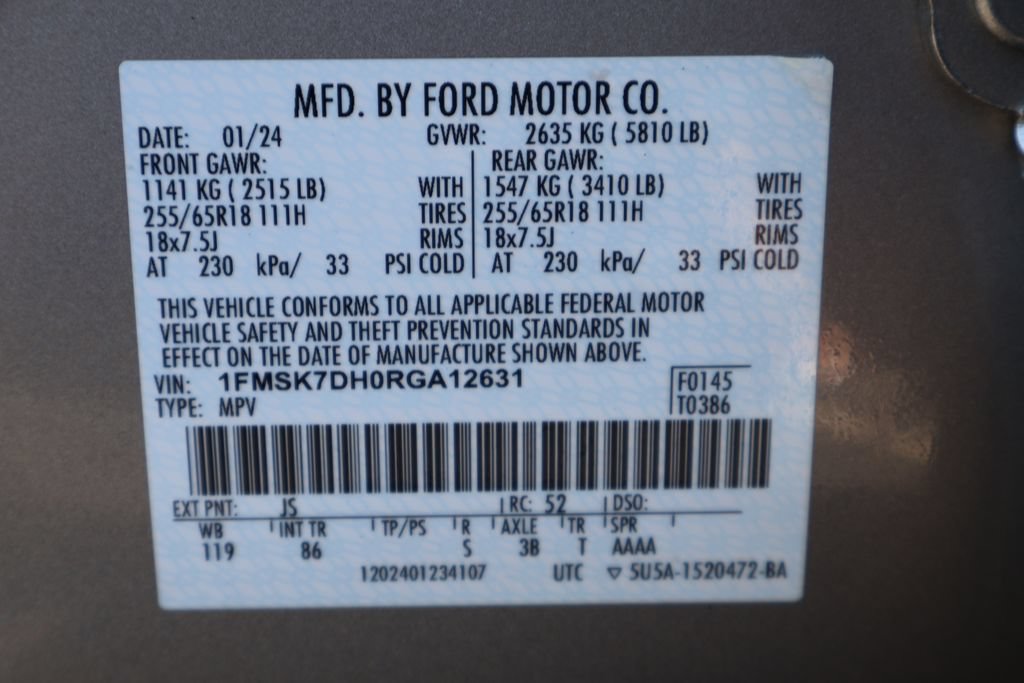 Certified 2024 Ford Explorer XLT RWD image 41