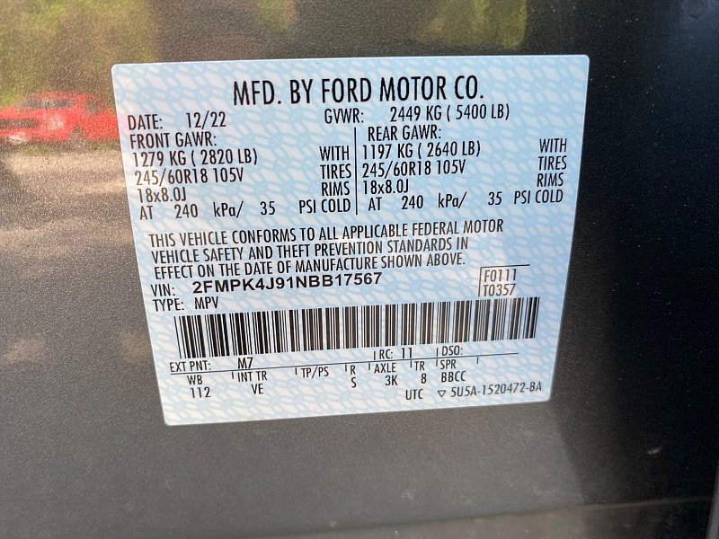 Certified 2022 Ford Edge SEL w/ Convenience Package AWD/4WD image 65