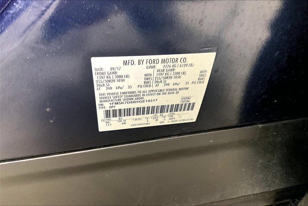 Certified 2017 Ford Explorer XLT w/ Equipment Group 202A FWD image 27