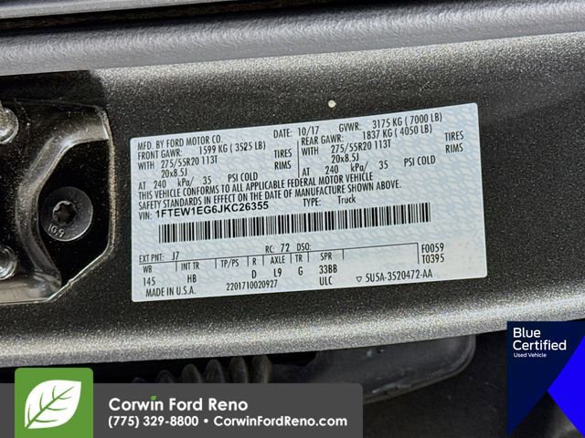 Certified 2018 Ford F150 Lariat w/ Equipment Group 502A Luxury image 37