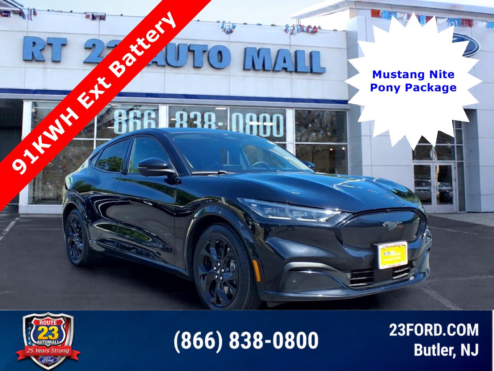 Certified 2023 Ford Mustang Mach-E Premium w/ Mustang Nite Pony Package AWD/4WD image 1