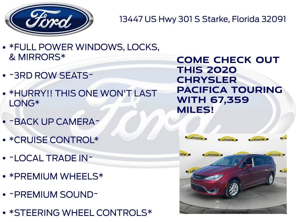Used 2020 Chrysler Pacifica Touring w/ Advanced Safetytec Group FWD image 10