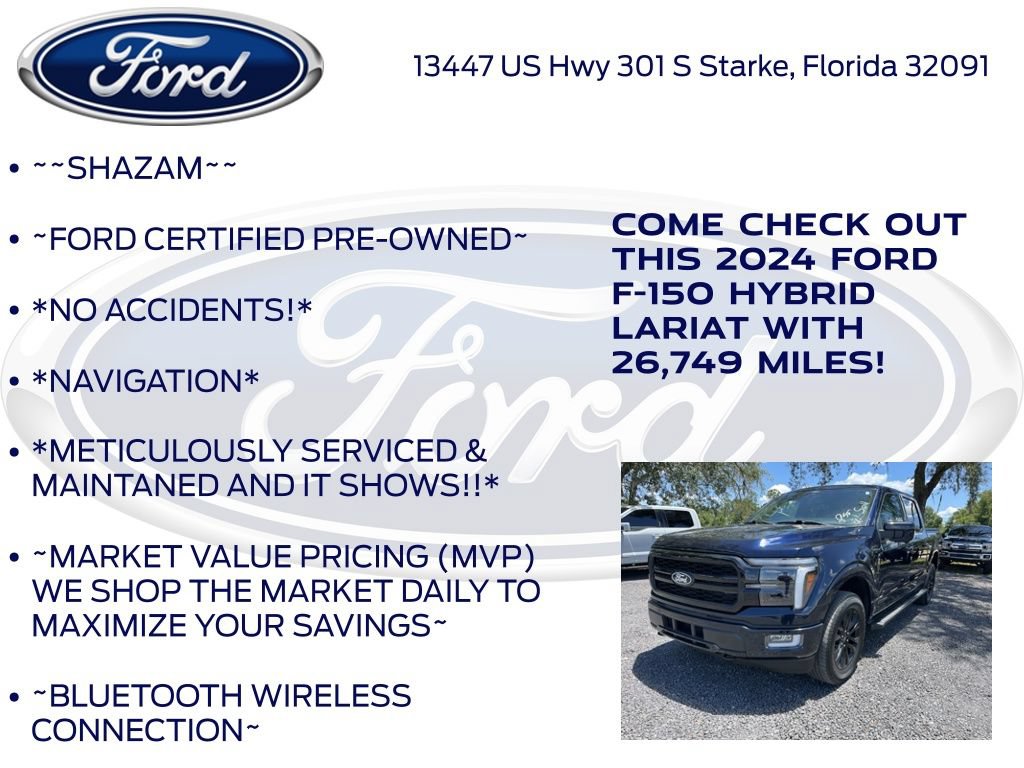 Certified 2024 Ford F150 Lariat w/ Equipment Group 502A High AWD/4WD image 6