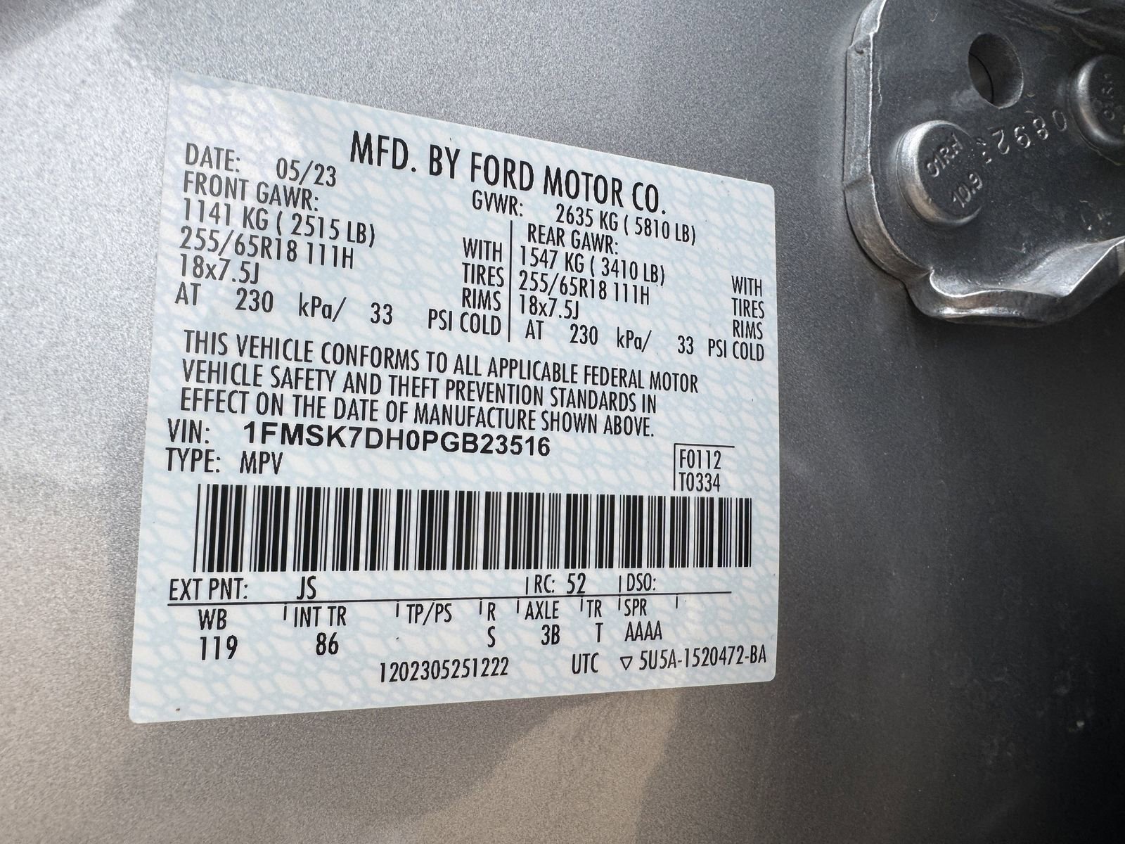 Certified 2023 Ford Explorer XLT RWD image 31