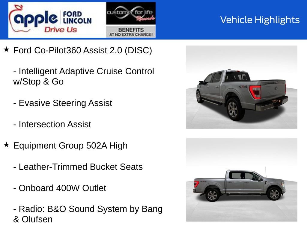 Certified 2022 Ford F150 Lariat w/ Equipment Group 502A High image 13