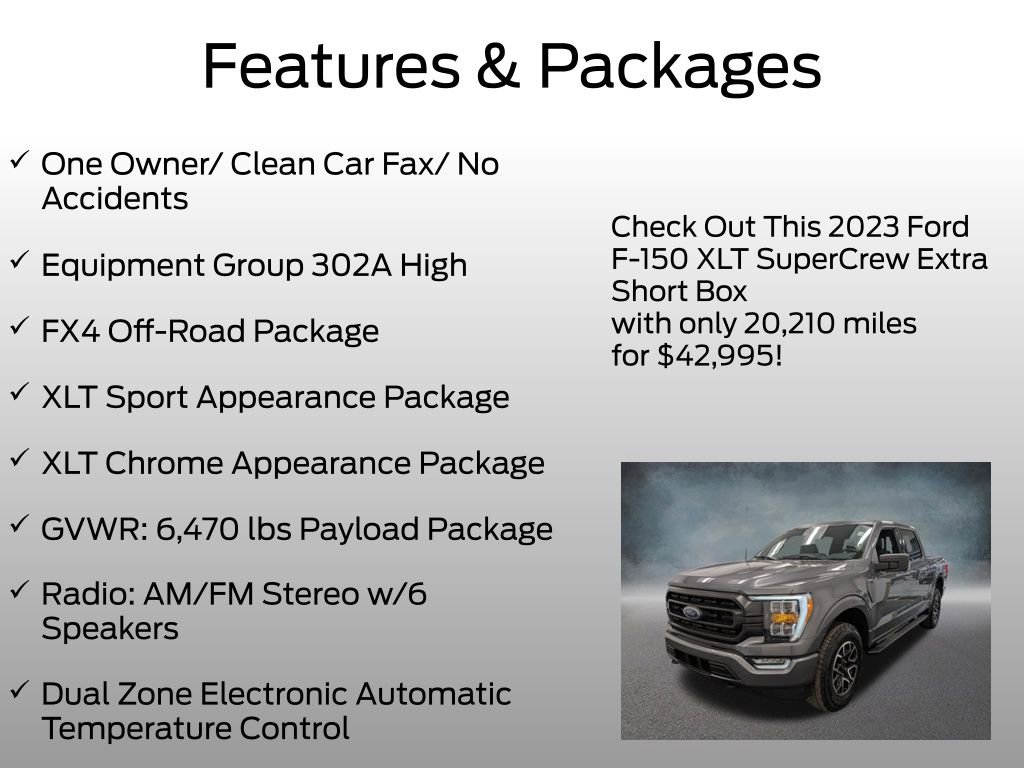 Certified 2023 Ford F150 XLT w/ Equipment Group 302A High AWD/4WD image 4