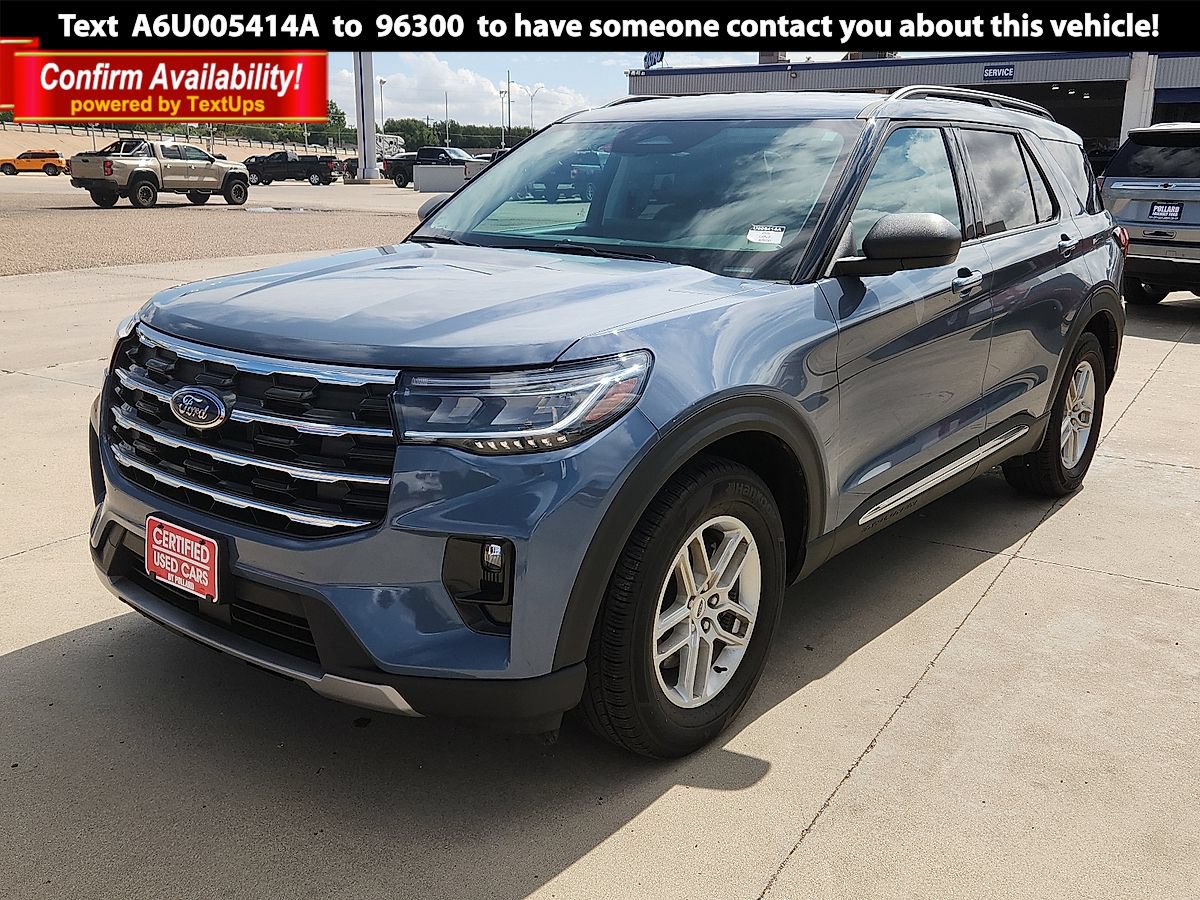 Certified 2025 Ford Explorer Active w/ Active Comfort Package