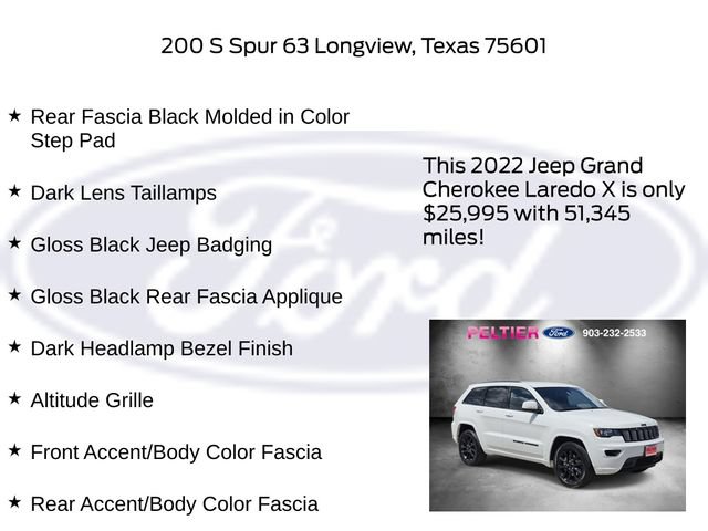 Used 2022 Jeep Grand Cherokee Laredo X RWD image 32