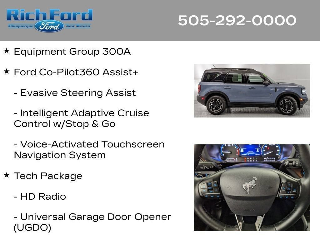 Certified 2024 Ford Bronco Sport Outer Banks w/ Tech Package AWD/4WD image 18