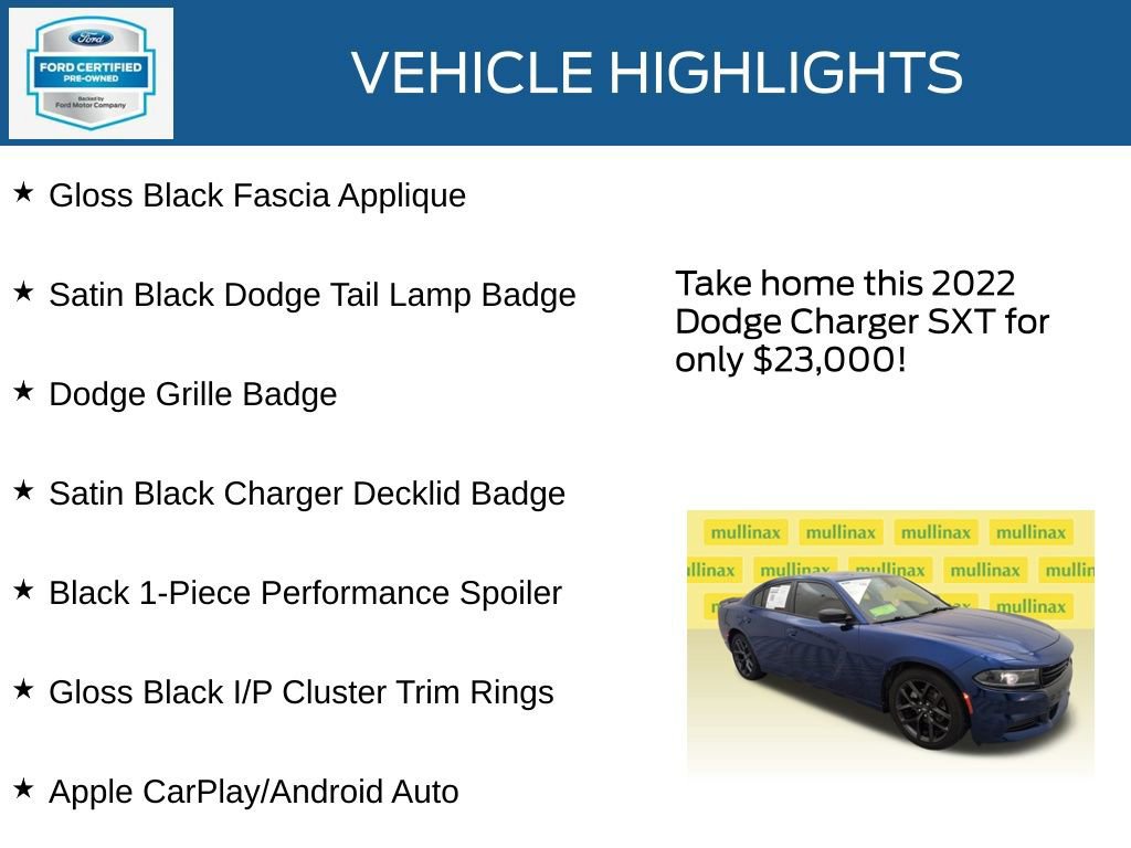 Used 2022 Dodge Charger SXT w/ Blacktop Package image 37