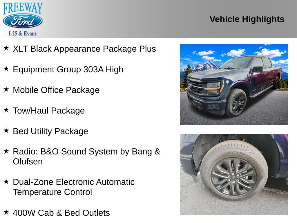 Certified 2025 Ford F150 XLT w/ Equipment Group 303A High AWD/4WD image 4