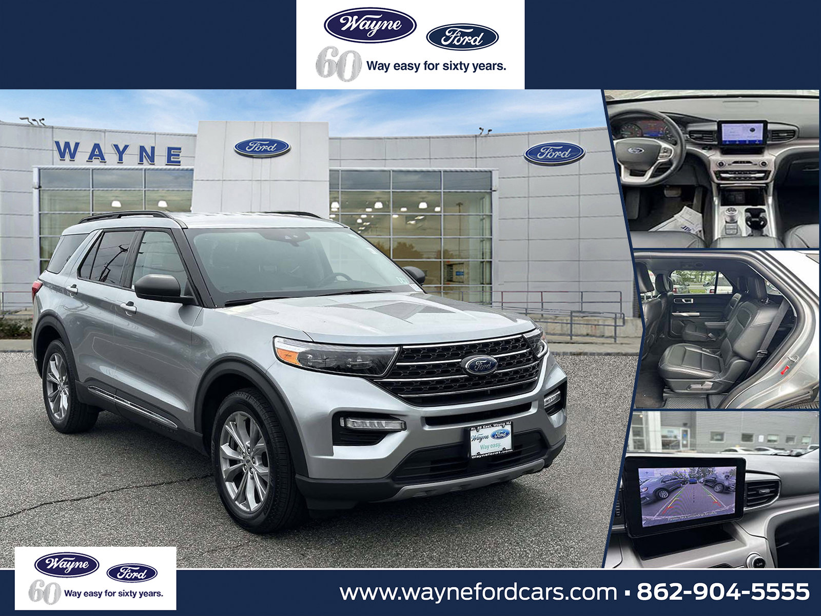 Certified 2023 Ford Explorer XLT w/ Equipment Group 202A AWD/4WD image 1