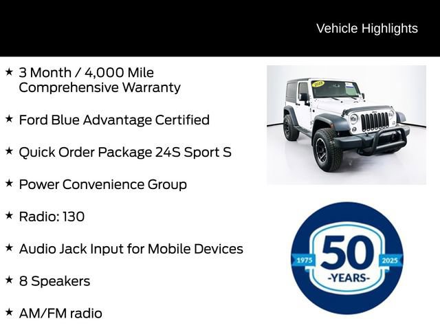 Used 2018 Jeep Wrangler Sport AWD/4WD image 10