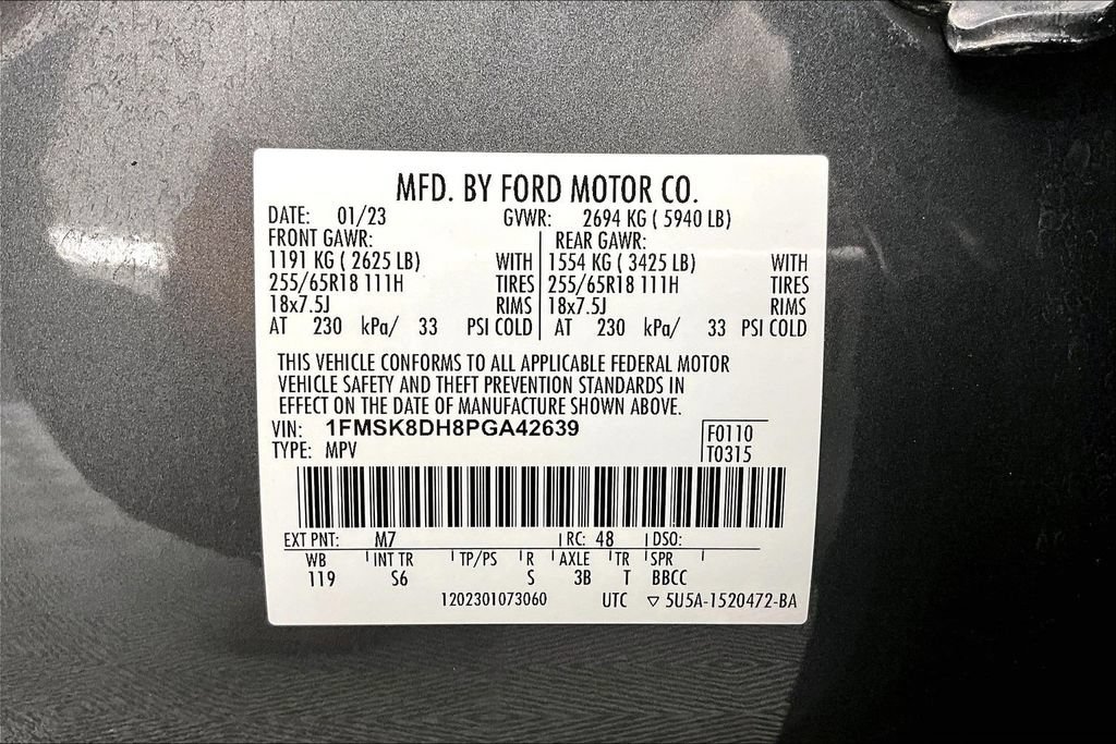 Certified 2023 Ford Explorer XLT w/ Equipment Group 202A AWD/4WD image 36