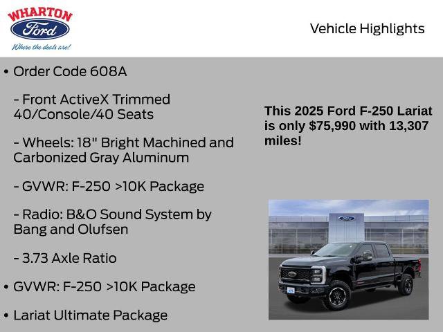 Certified 2025 Ford F250 Lariat w/ Lariat Ultimate Package image 16