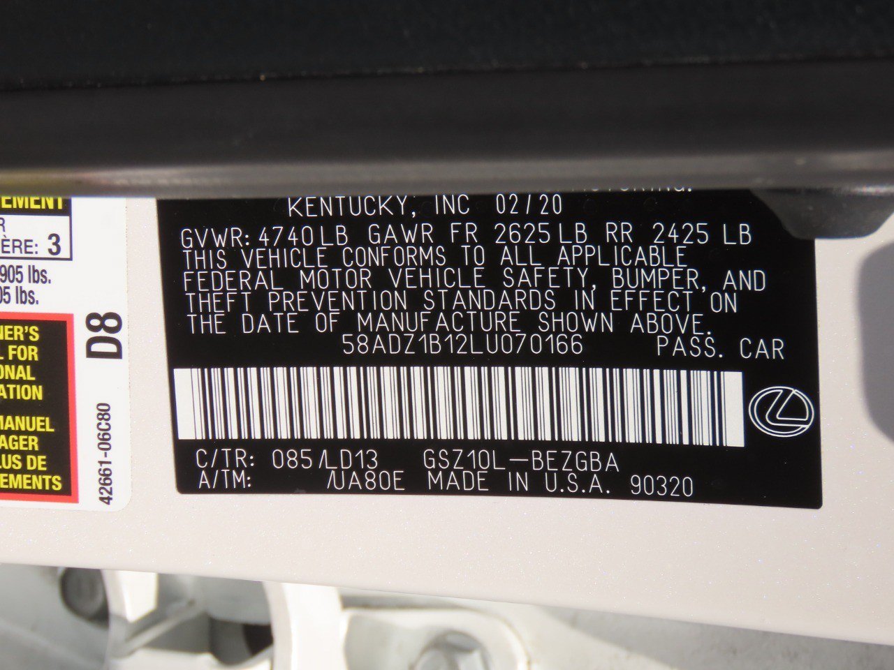 Used 2020 Lexus ES 350 w/ Premium Package FWD image 29