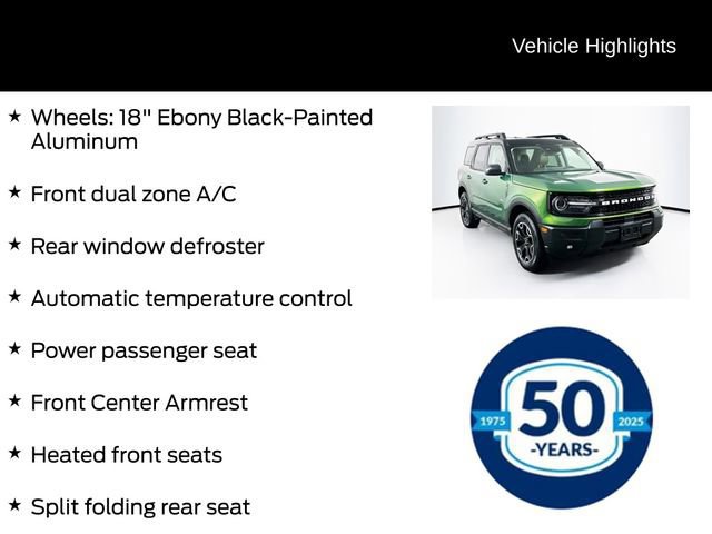 Certified 2025 Ford Bronco Sport Outer Banks image 11