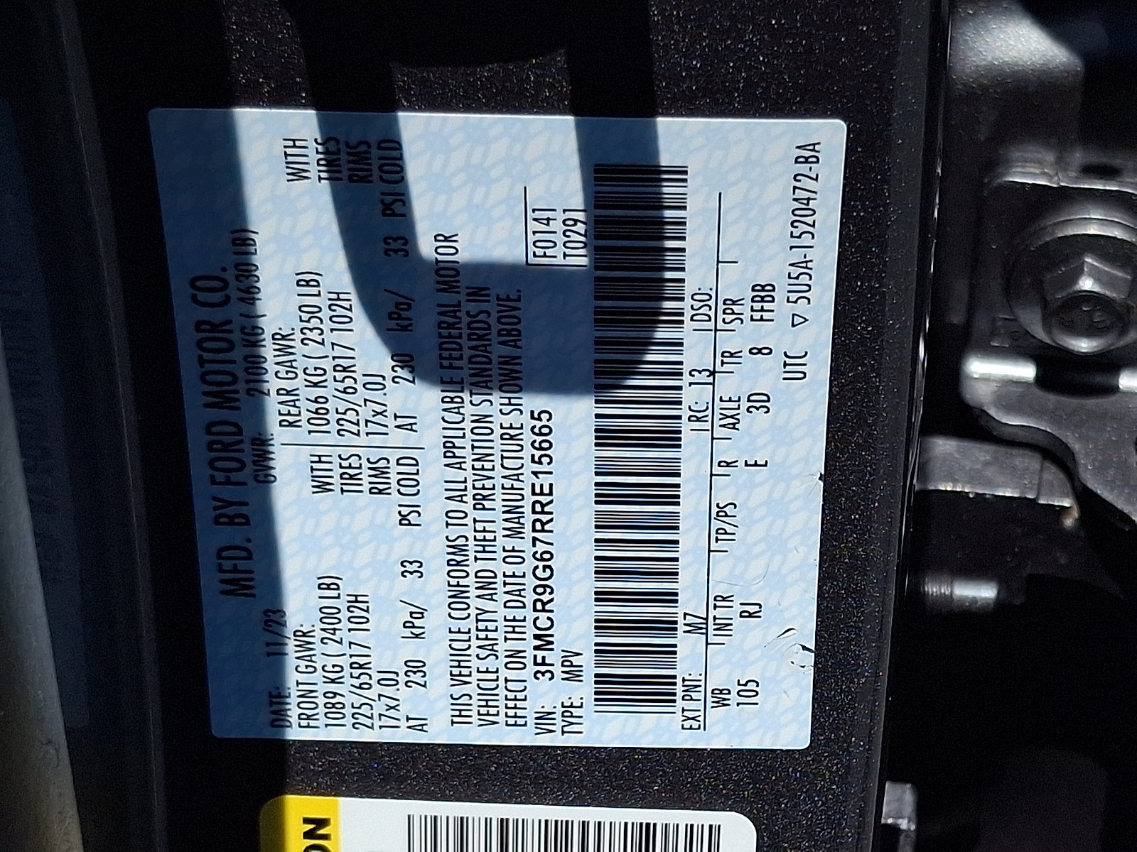 Certified 2024 Ford Bronco Sport Heritage w/ Heritage Convenience Package AWD/4WD image 27