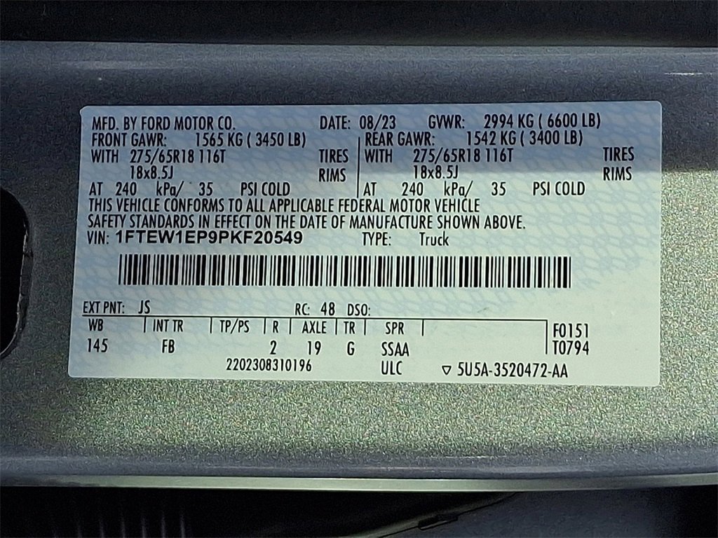 Certified 2023 Ford F150 XLT w/ Equipment Group 302A High image 29