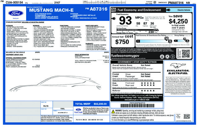 Certified 2023 Ford Mustang Mach-E Premium AWD/4WD image 5