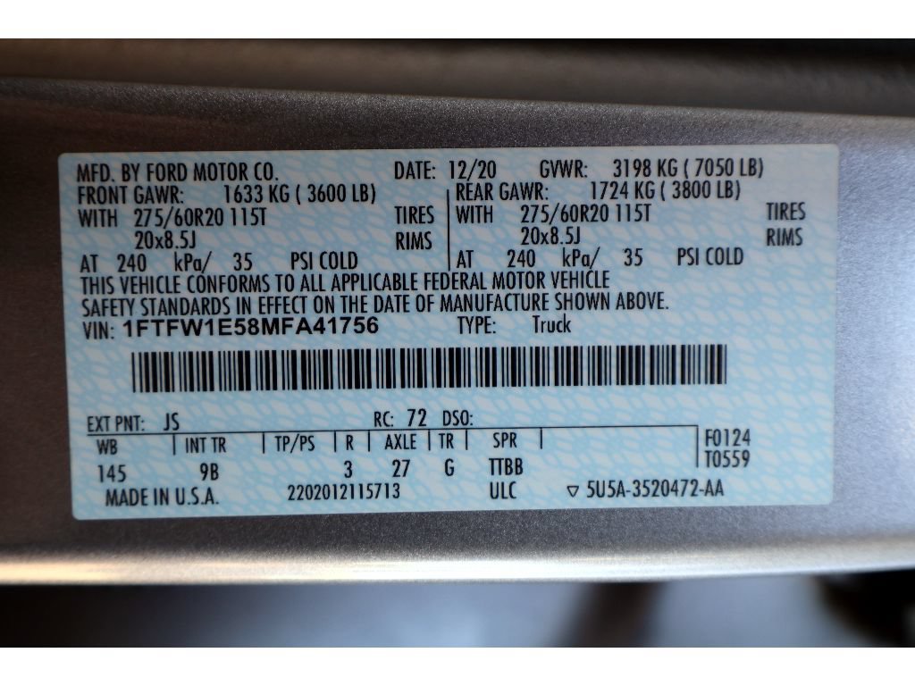 Certified 2021 Ford F150 Platinum AWD/4WD image 38