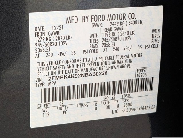 Certified 2022 Ford Edge Titanium w/ Equipment Group 301A AWD/4WD image 23