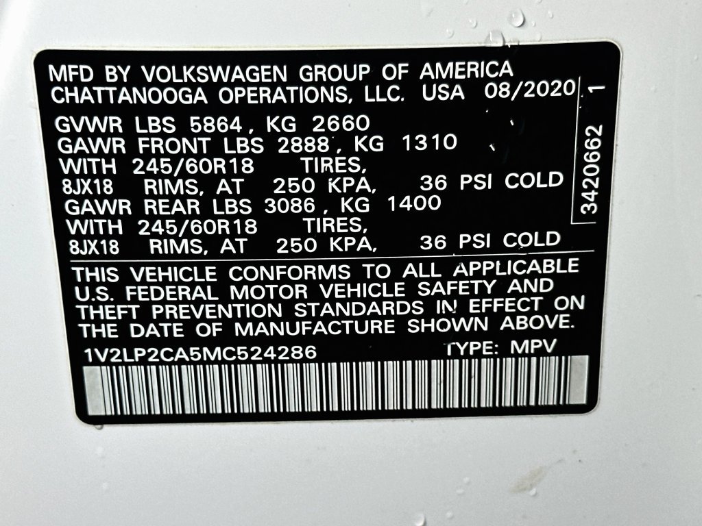 Used 2021 Volkswagen Atlas SE AWD/4WD image 21