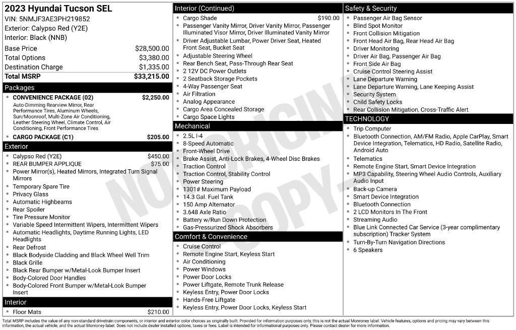 Used 2023 Hyundai Tucson SEL w/ Convenience Package FWD image 27