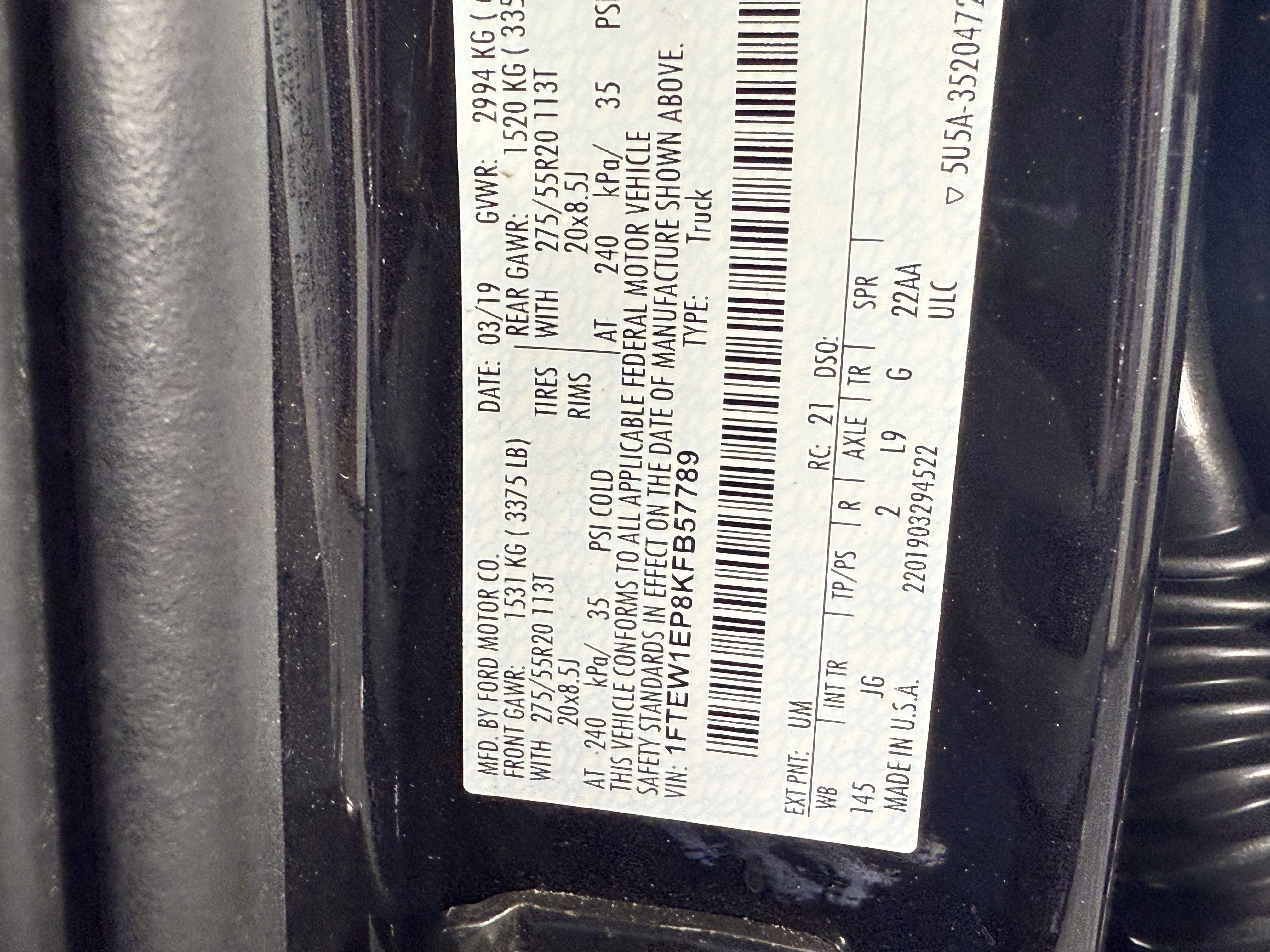 Certified 2019 Ford F150 XL w/ Equipment Group 101A Mid image 29