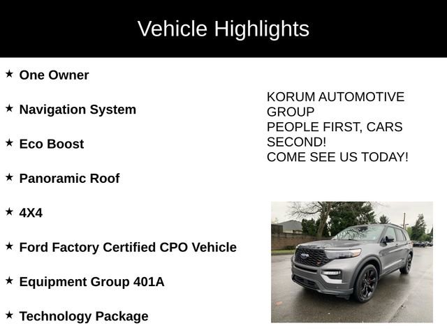 Certified 2022 Ford Explorer ST w/ Equipment Group 401A image 4