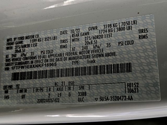 Certified 2022 Ford F150 XLT w/ Equipment Group 302A High image 27