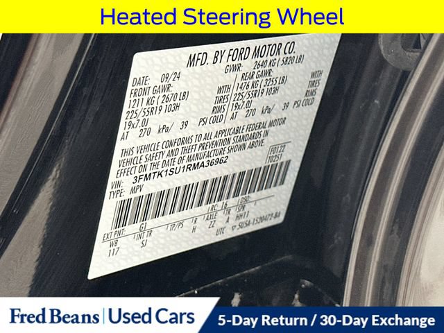 Certified 2024 Ford Mustang Mach-E Select w/ Comfort Package Lite AWD/4WD image 38