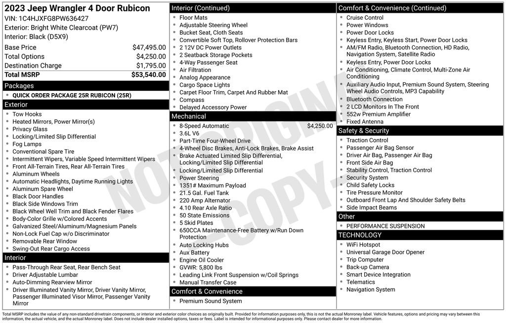 Used 2023 Jeep Wrangler Unlimited Rubicon image 32