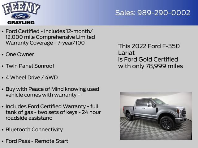 Certified 2022 Ford F350 Lariat w/ Tremor Off-Road Package AWD/4WD image 5