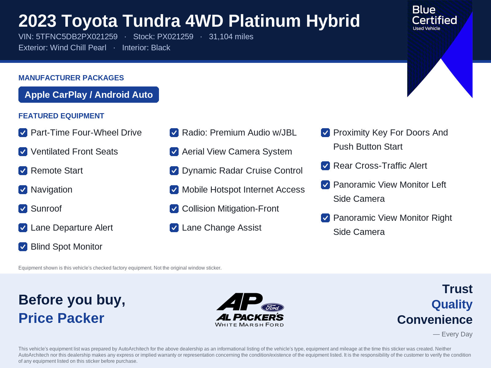 Used 2023 Toyota Tundra Platinum AWD/4WD image 10