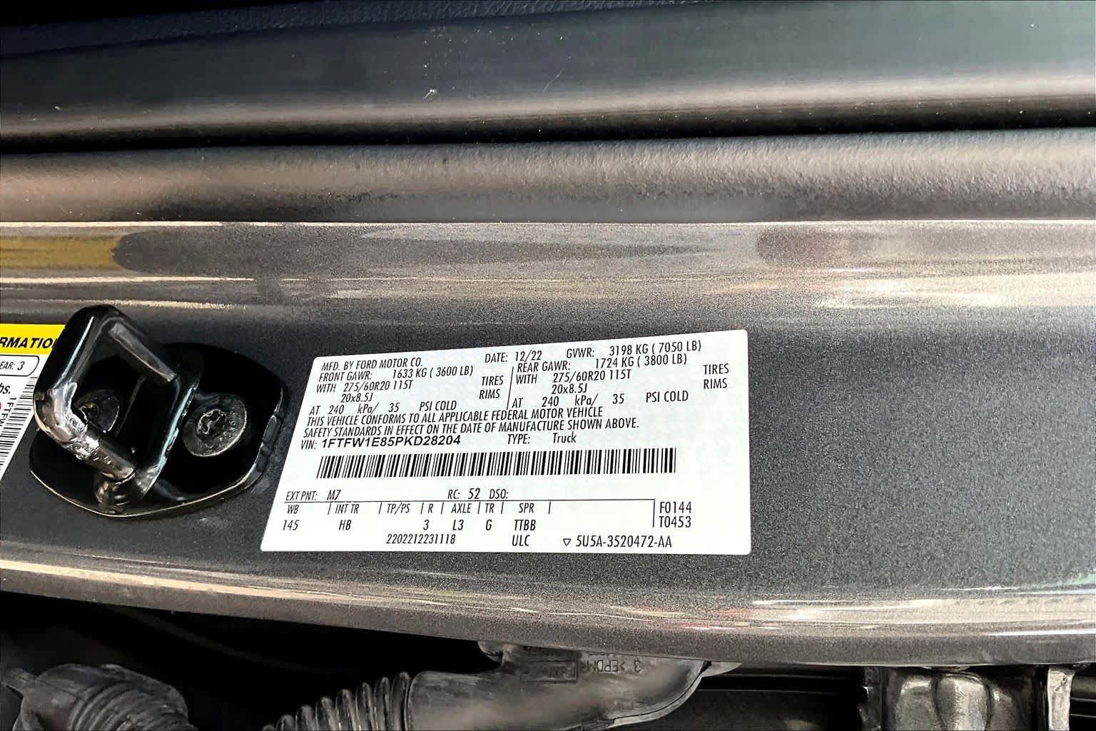 Certified 2023 Ford F150 Lariat w/ Equipment Group 502A High AWD/4WD image 38