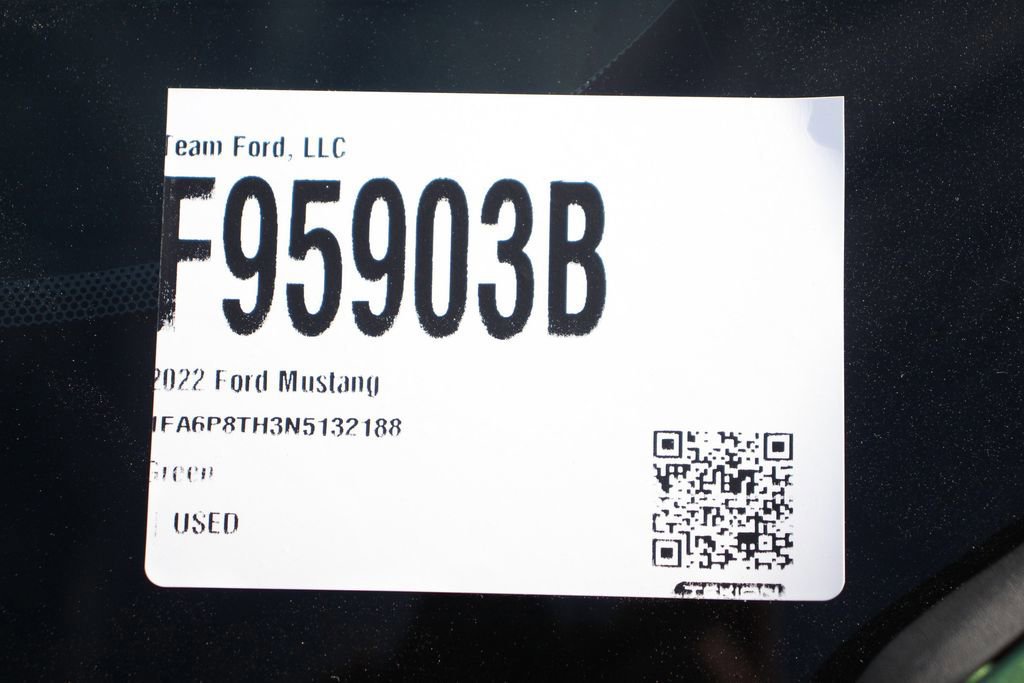 Certified 2022 Ford Mustang Coupe w/ Equipment Group 101A RWD image 29
