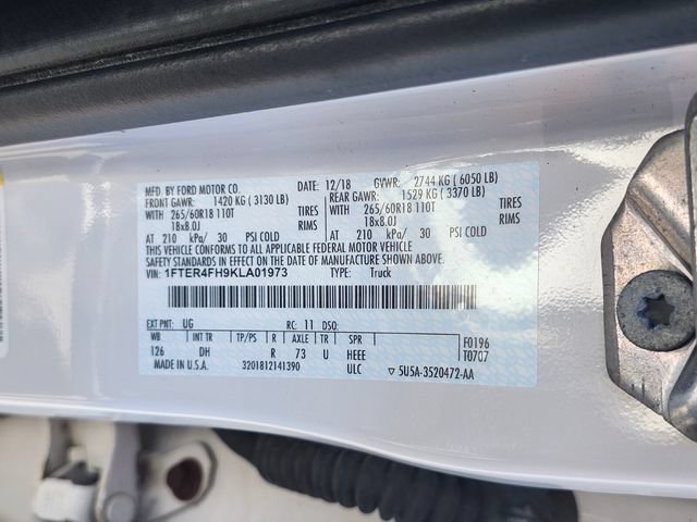 Certified 2019 Ford Ranger Lariat w/ Equipment Group 501A Mid AWD/4WD image 33